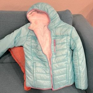 Kids winter jacket reversible